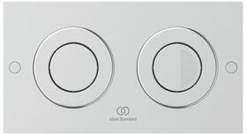 IDS Betätigungsplatte P2 Septa Pro pneumatische Auslösung Stahl gebürstet IDEAL STANDARD