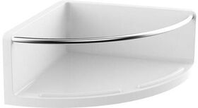 Emco Eckwandkorb ROUND 175mm H 75 m verd Befestigung chrom/weiß EMCO