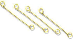 Blitzbinder Länge 120mm Draht gelb TRANSPAK - VPE: 5000