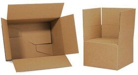Automatikkarton 1-wellig Maße 305x218x130-220mm Qualität 1.20 B braun Fefco 0711 - VPE: 20