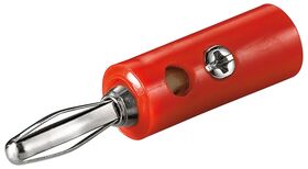 Bananen-Stecker, Rot- VPE: 10