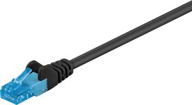 CAT 6A Patchkabel, U/UTP, schwarz, 0.5m- VPE: 1