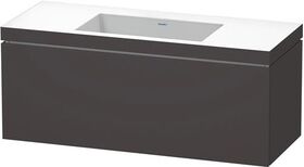 Duravit Waschtischunterbau L-CUBE m WT Vero Air 500x1200x480mm o HL gra sm