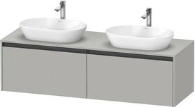 Duravit Waschtischunterbau Ketho.2 1600x459x550mm Be beids betongrau matt