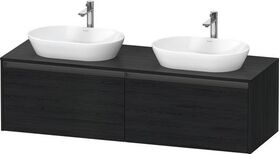 Duravit Waschtischunterbau Ketho.2 1600x459x550mm Be beids eiche schwarz