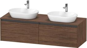 Duravit Waschtischunterbau Ketho.2 1600x459x550mm Be beids nussbaum dunkel