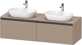 Duravit Waschtischunterbau Ketho.2 1600x459x550mm Becken beidseitig leinen