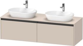 Duravit Waschtischunterbau Ketho.2 1600x459x550mm Be beids taupe supermatt