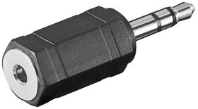 Kopfhörer-Adapter, AUX-Klinke 3,5 mm zu 2,5 mm, Klinke3,5mmStecker(3-Pin,stereo)- VPE: 10