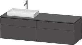 Duravit Waschtischunterbau L-CUBE 1620x482x550mm gra ma o ES