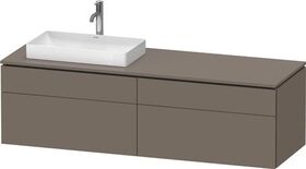 Duravit Waschtischunterbau L-CUBE 1620x482x550mm fla gr sdm o ES
