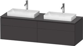 Duravit Waschtischunterbau L-CUBE 1620x482x550mm gra s-matt o ES