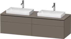 Duravit Waschtischunterbau L-CUBE 1620x482x550mm fla gr sdm o ES