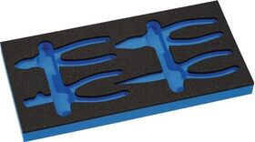 Werkzeugmodul Leereinlage 1/3-Modul 4000 871 293,4-tlg.KNIPEX