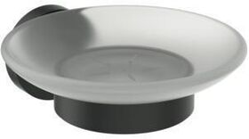 IDS Seifenschale IOM satiniertes Glas Silk Black IDEAL STANDARD
