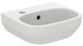 IDS Handwaschbecken i.life A 1 HL li mit Überlauf 350x300x150mm weiß IDEAL STANDARD