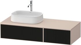Duravit Waschtischunterbau Zencha 1300x281x550mm sw ls / ta s-matt o ES