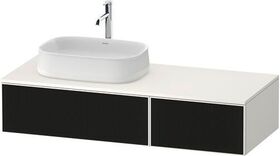 Duravit Waschtischunterbau Zencha 1300x281x550mm sw ls / we s-matt o ES
