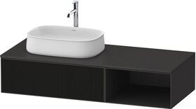 Duravit Waschtischunterbau Zencha 1300x281x550mm sw ls / gra s-matt o ES