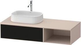 Duravit Waschtischunterbau Zencha 1300x281x550mm sw ls / ta s-matt o ES