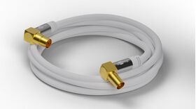 TV Antennenkabel (135 dB), 4x geschirmt, 10m- VPE: 1