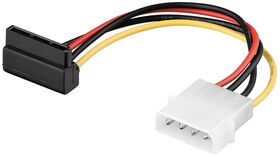 PC-Stromkabel/Stromadapter, 5.25-Stecker zu SATA 90°, 0.13m- VPE: 1