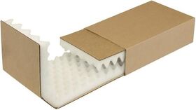 Noppenschaumverpackung Maße 272x157x70mm Schaumhöhe 35mm braun TRANSPAK - VPE: 62