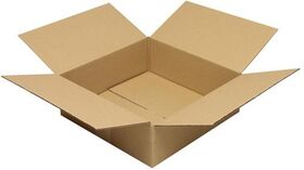 Faltkarton 1-wellig Höhenrillung Maße300x300x100mm Qualität1.20 B braun TRANSPAK - VPE: 25
