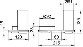 Keuco Doppelhalter EDITION 400 Glas und Ablage vc KEUCO
