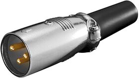 Mikrofonstecker, XLR-Stecker (3-Pin), 3Pin- VPE: 1