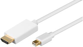 Mini DisplayPort™/HDMI™-Adapterkabel 1.2, vergoldet, 1m- VPE: 1