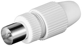 Koax-Quick-Stecker mit Klemmbefestigung- VPE: 10