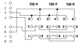TAE Telefon-Adapter-Stecker- VPE: 10