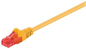 CAT 6 Patchkabel, U/UTP, gelb, 1.5m- VPE: 1