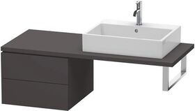 Duravit Konsolenunterschrank L-CUBE 400x520x547mm graphit supermatt