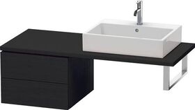 Duravit Konsolenunterschrank L-CUBE 400x520x547mm eiche schwarz