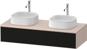 Duravit Waschtischunterbau Zencha 1300x281x550mm sw ls / ta s-matt o ES