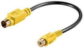 Video-Kabeladapter, S-Video zu Composite, 0.2m- VPE: 1