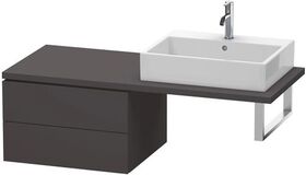 Duravit Konsolenunterschrank L-CUBE 400x620x547mm graphit supermatt
