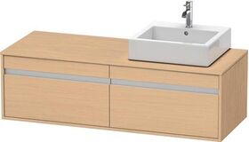 Duravit Waschtischunterbau KETHO 550x1400x426mm Becken rechts eiche natur