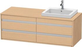 Duravit Waschtischunterbau KETHO 550x1400x496mm WT rechts eiche natur