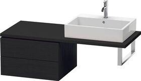 Duravit Konsolenunterschrank L-CUBE 400x620x547mm eiche schwarz
