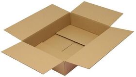 Faltkarton 1-wellig Maße 610x430x120mm A2 Qualität 1.30 C braun TRANSPAK - VPE: 25