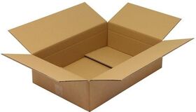 Faltkarton 2-wellig Maße 590x390x150mm Qualität 2.30BC braun TRANSPAK - VPE: 10