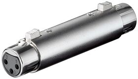 XLR-Adapter/-Kupplung, Buchse zu Buchse- VPE: 1