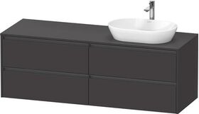 Duravit Waschtischunterbau Ketho.2 1600x568x550mm Be re graphit supermatt