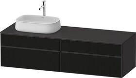 Duravit Waschtischunterbau Zencha 1600x442x550mm sw ls / gra s-matt o ES