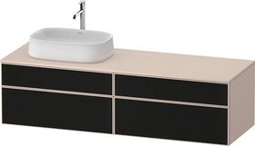 Duravit Waschtischunterbau Zencha 1600x442x550mm sw ls / ta s-matt o ES