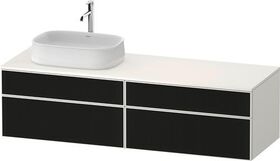 Duravit Waschtischunterbau Zencha 1600x442x550mm sw ls / we s-matt o ES