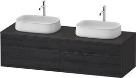 Duravit Waschtischunterbau Zencha 1600x442x550mm Ei sw / gra s-matt o ES